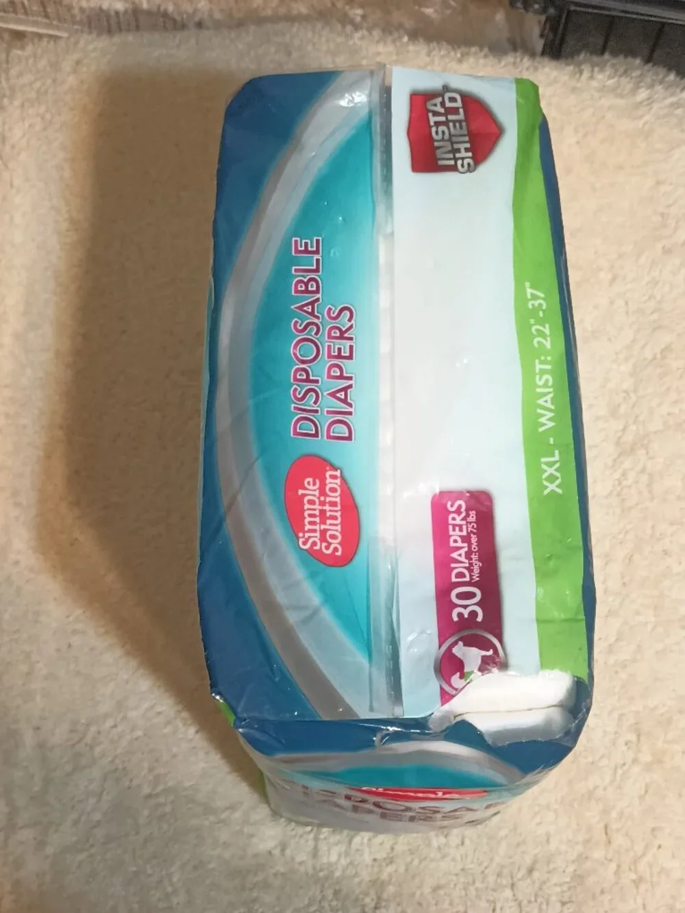 *NIP ~Simple Solution Disposable Female Dog Diapers, XXL  22